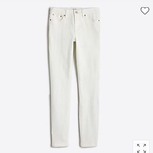 J. Crew Factory 8" midrise skinny jean in white denim Item G1972*